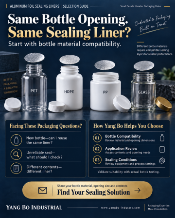 How to Choose Aluminum Foil Sealing Liners for Different Bottle Materials